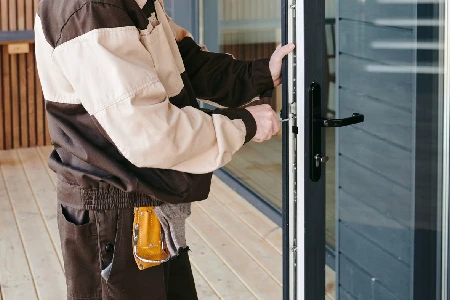 Cleaning And Polishing Glass Door Installation in Downtowm Vaughan