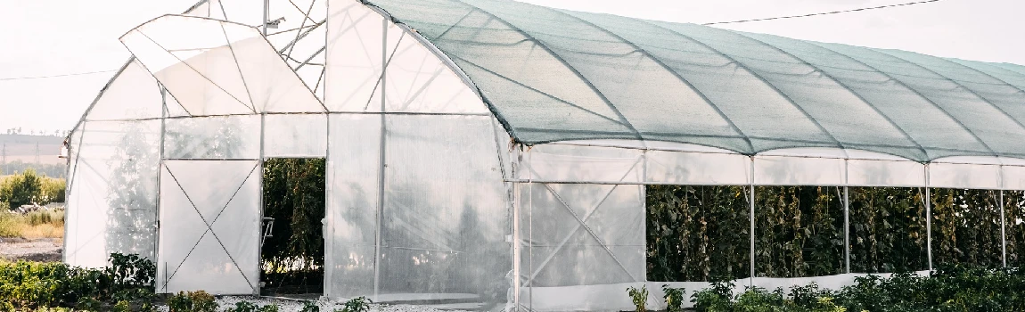 Safe And Reliable Glass Greenhouse in Maple